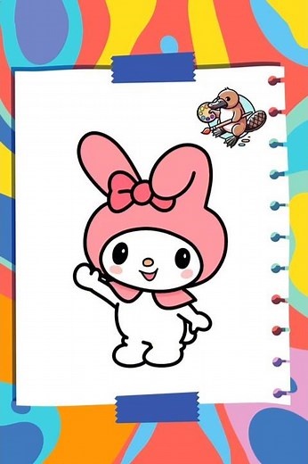 How to Draw My Melody | Cute and Easy Drawing for Kids
