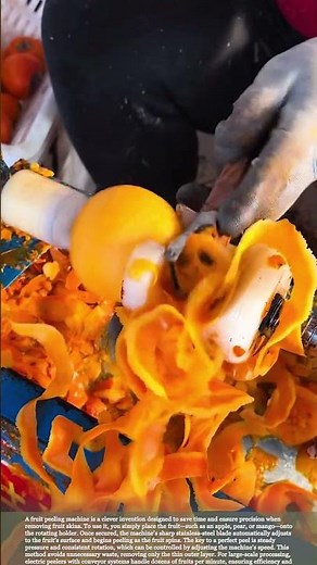 Automatic Fruit Peeling Machine in Action: Fast, Clean, Efficient #satisfying #farming