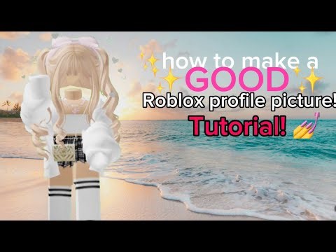 How to make a *good Roblox profile picture!* on mobile!✨🩷