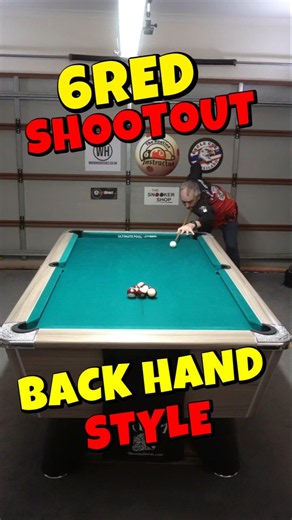 6Red Shootout Back Hand Style #8ballpool #skills #viral