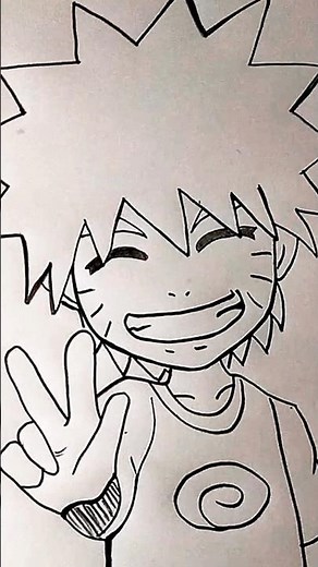 How to Draw Chibi Naruto | Easy Step by Step Drawing Tutorial #shorts #anime #art"