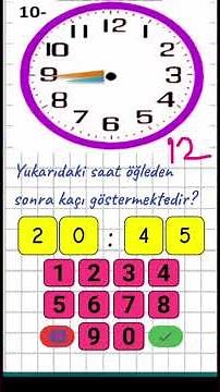 8.2- Öğleden Sonra Saat Kaç? - 2. Sınıf Matematik #shorts #matematik