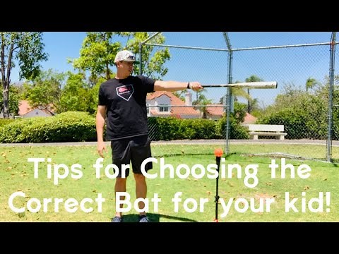 Tips for Choosing the Correct Size Bat for your kid!