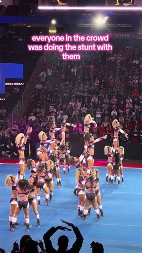 the crowd was so loud!! #nca #ladyjags #cheertok #allstarcheer #cheerleading