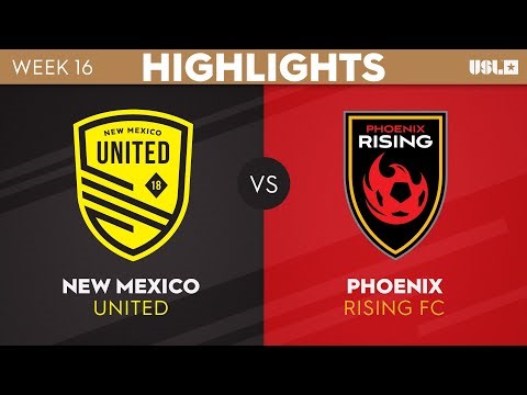 New Mexico United vs. Phoenix Rising FC - Game Highlights