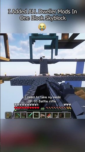 I Added ALL Dweller Mods In Minecraft One Block Skyblock #minecraft