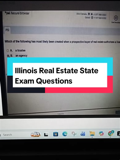 Illinois Real Estate State Exam Questions #cnaexam #realestateagent #realestate #onlineexam #onlinetest