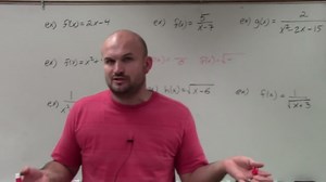 Master Determining the domain of a function using interval notation