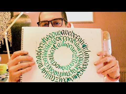 How to make Calligraphy Calligrams - #CALLIGRAMMONDAYS