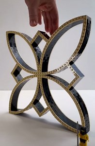 Building a LEGO Four Lense Cross by Brick Bending https://bit.ly/3wB69XQ | Beyond the Brick