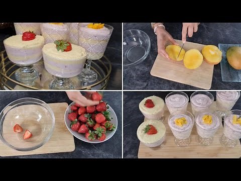 Mousse de fruits 🥭 Simple Et Facile Sans Gélatine