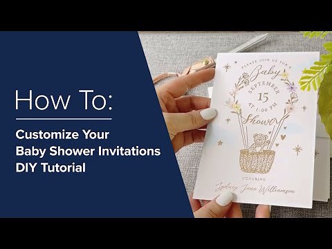 How to Customize Your Adorable Baby Shower Invitations DIY Tutorial | Zazzle