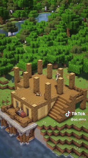 Minecraft Lakeside House Tutorial 🏠