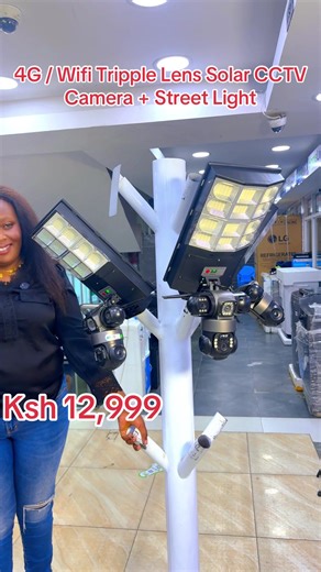 4G Solar CCTV Camera with Street Light for Smart Security