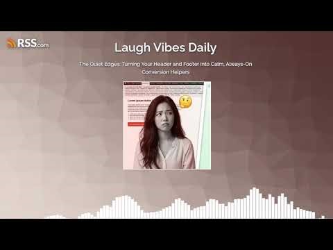 The Quiet Edges: Turning Your Header and Footer into Calm, Always-On Conversion Helpers