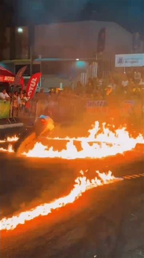 Fire & Smoke Madness at Star Moto Show! 🔥 INSANE Night Stunts with Burning Tires 🏍️💨