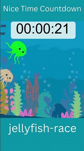 jellyfish-race | nice time countdown | #nice_timer_countdown #stopwatch #timer