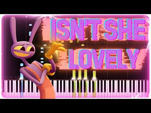 Isn't She Lovely - Piano Tutorial & Sheet Music (The Amazing Digital Circus Ep. 9 version)