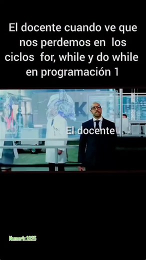 Numerix on Instagram: "¿Y ustedes saben programar 😮‍💨🤨😂? #Programacion #Programacion1 #Coding #DesarrolloDeSoftware #VidaDeProgramador #MemeProgramacion #MemeDeProgramador #EstudiantesDeIngenieria #ClasesDeProgramacion #ProfesorDeProgramacion #AprenderAProgramar #CuandoEstudiasProgramacion #CiclosDeControl #CiclosEnProgramacion #Loop #ForLoop #WhileLoop #DoWhileLoop #EstructurasDeControl"