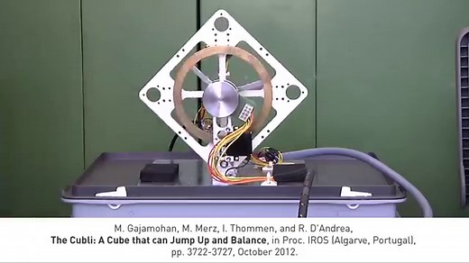 Cubli cube robot demonstrates incredible balance
