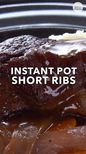These Instant Pot short ribs are tantalizingly tender! Full recipe here: bit.ly/4ha1Bie | Taste of Home