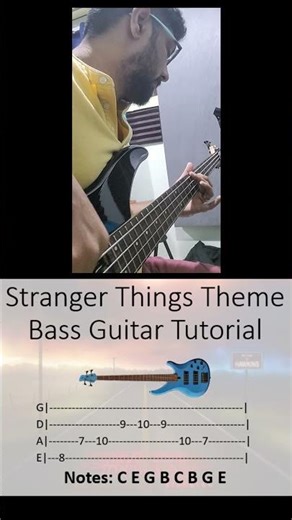 | Stranger Things Theme | Bass Guitar | #cover #tutorial #tabs #bassguitar #strangerthings #2026