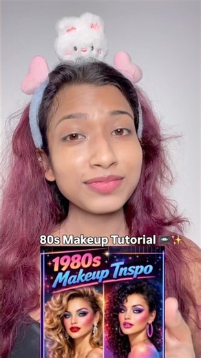 80s Makeup Tutorial 📼✨ | Easy Retro Makeup #shorts