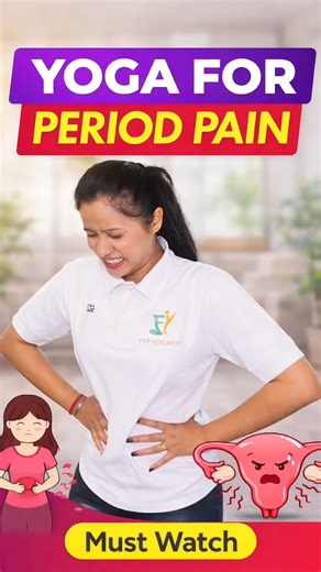 Yoga for Period Pain Relief in 30 Seconds | Instant Relief #yoga#fyp #explore #pcod #trending#viral