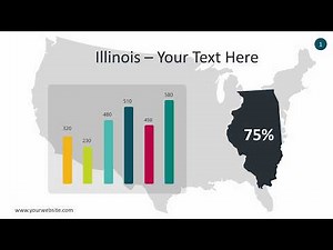 Illinois Map Infographics - Animated PowerPoint Template