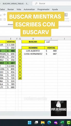 Aprende a Crear un Buscador con Buscarv en Excel