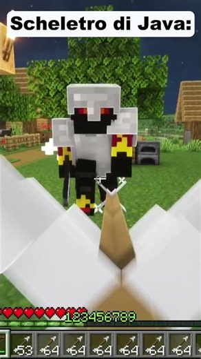 Scheletro di Java contro Bedrock💀.... #minecraft #meme #funny #games