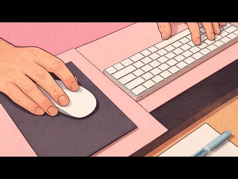 ASMR | Quiet Mouse Scrolling and Typing at a Small Desk No Talking