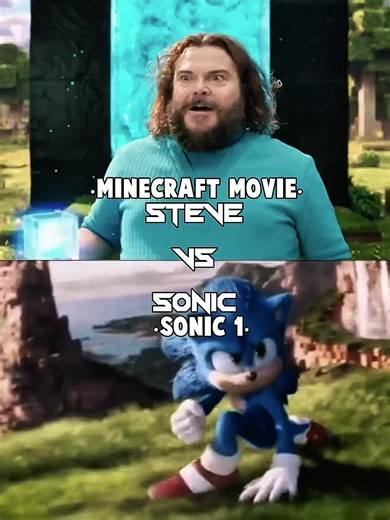 Steve (Minecraft Movie) vs Sonic (Sonic 1) #steve#minecraftmovie#versusbattle#sonic#sonic1