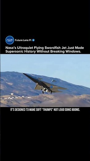 NASA’s Ultra-Quiet Supersonic X-59 Makes History | The Flying Swordfish That Ends Sonic Booms #nasa