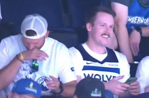 Timberwolves Fan Caught On Jumbotron Snorting Unknown Substance