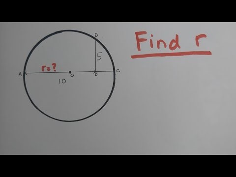 Maths Problem | How to Find the Radius of a Circle using the Pythagorean Theorem?