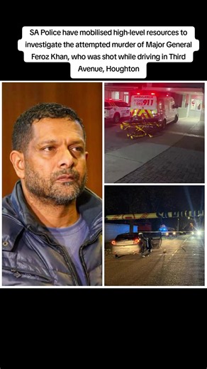 SA Police have mobilised high-level resources to investigate the attempted murder of Major General Feroz Khan, who was shot while driving in Third Avenue, Houghton, on Sunday evening Khan was scheduled to appear before the Madlanga Commission on 1 July. Police have cautioned against speculation linking the attack to his upcoming testimony, saying detectives will follow all evidence Khan remains in hospital #southafrica #newsupdate