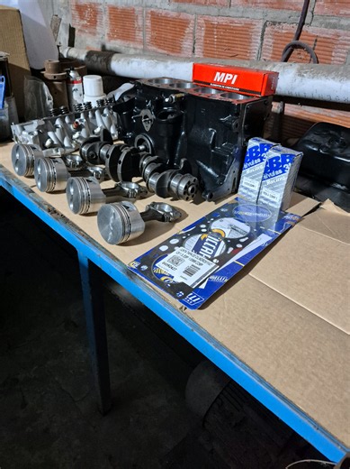 Armado de motor Fiat 128 1.3 a 1.6 — comienzo del proyecto