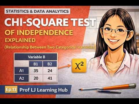 Chi-Square Test of Independence Explained (Two Categorical Variables) | Stat/Data Analytics Ep. 13