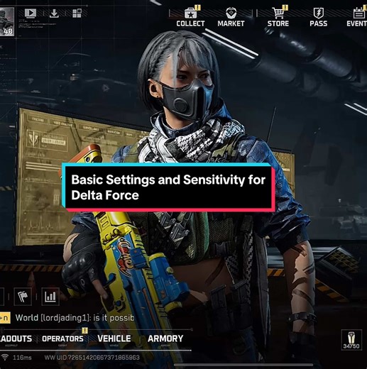 Basic Settings and Sensitivity for Delta Force Gameplay