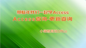 Access更新查询详细视频教程