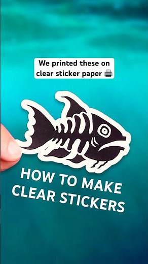 Making CLEAR Stickers - tips for printing on clear sticker paper for business 🏡🖨️