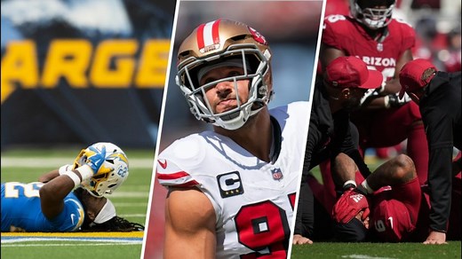 Injuries hit NFL Week 3: James Conner out for season, Najee Harris, Nick Bosa exit early