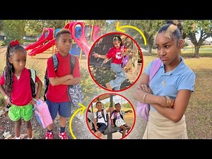 SNEAKY SIBLINGS HAD TO WEAR UNIFORMS BECAUSE OF THIS...