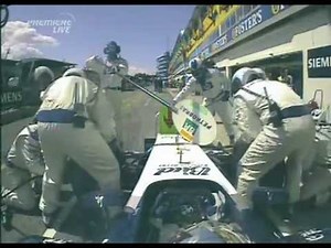 Juan Pablo Montoya - Formula 1 Grand Prix Imola 2004, Pit Stop
