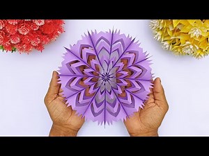 How to Make a 3D Paper Snowflake | Simple Winter Decorations Idea | Easy Paper Christmas Crafts ❄️