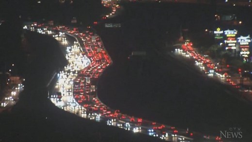 47K views · 266 reactions | Here's something L.A. residents probably weren’t thankful for: a gigantic traffic jam. Headlights and taillights snaked across the city’s highways Wednesday night as travellers took off for the American Thanksgiving weekend. | CTV News | Facebook