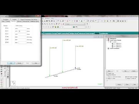 STAAD.Pro V8i Lecture 4 ""spring""