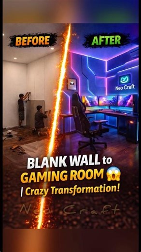 Normal Room to Pro Gaming Room Setup 😳🎮 | Neo Craft
