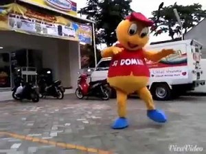 Boneka Badut Si Domar Maskot Indomaret Lucu